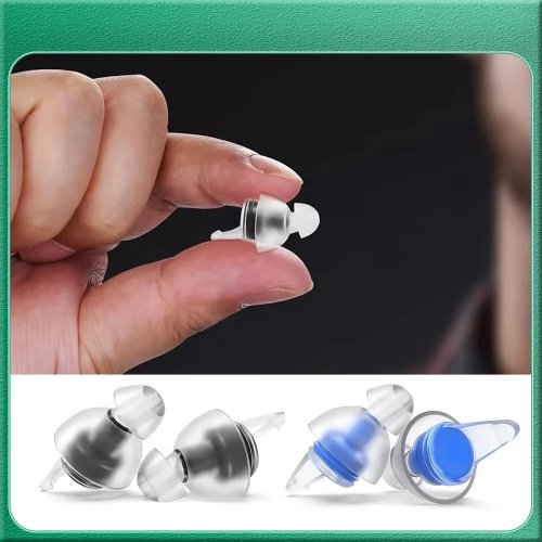 Bouchons d'oreilles en silicone HUAK haute fidélité – annulation du bruit, lavables, réutilisables pour musiciens, motocyclistes, sommeil, travail, étude, natation