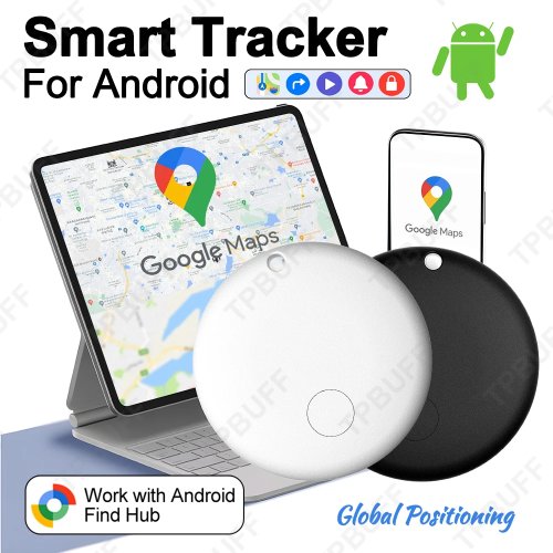 Localizador GPS Inteligente para Mascotas, Niños, Maletas y Llaves – Compatible con Google Find My Device, Posicionamiento Global Preciso, Bluetooth