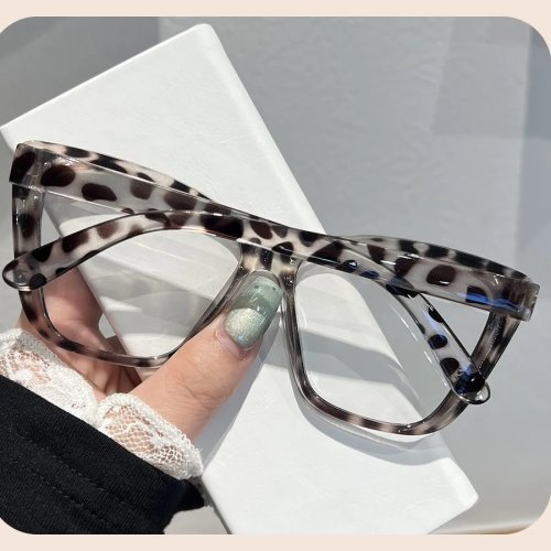 Occhiali blu light blocking oversize con montatura grande, eleganti per lettura e schermo