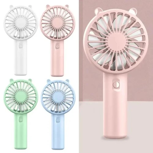 Mini ventilateur portatif rechargeable par USB, ventilateur de refroidissement portable silencieux pour maquillage des cils, bureau et extérieur
