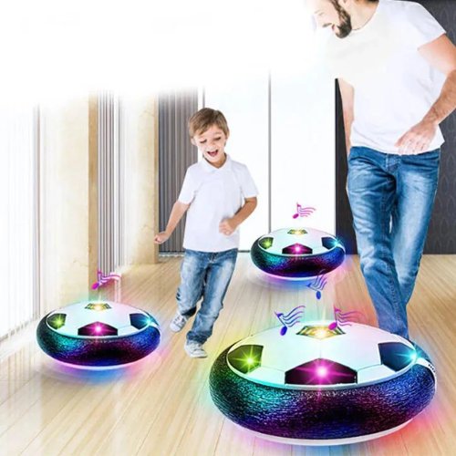 Giocattolo Pallone da Calcio Hover per Bambini – Pallone da Calcio Fluttuante Elettrico con Luce LED e Musica, Gioco Sportivo all'Aperto per Bambini