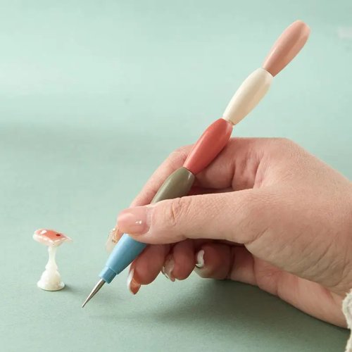 5 ชิ้น ปากกาจุดเล็บ Nail Art ด้ามจับหลากสีต่อกันได้ อุปกรณ์ทำเล็บ DIY