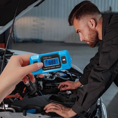 Testador de corrente de fusível para automóvel com visor LCD, analisador de fugas, ferramenta de alta precisão para deteção de falhas em circuitos de fusíveis