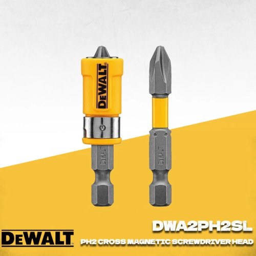 DEWALT Набір з 3 біт Phillips #2, 2 дюйми, сталь S2, для шурупокрута