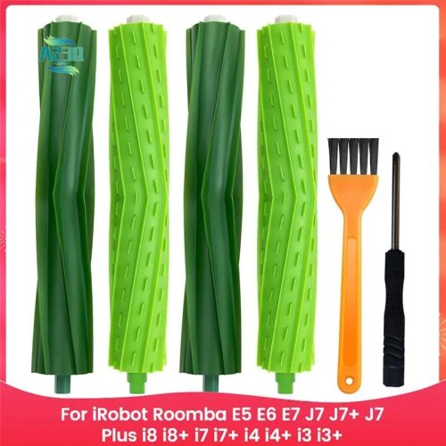 Rubberen rollerborstel vervangingsonderdeel voor iRobot Roomba E5 E6 E7 J7 J7+ J8 I8+ I7 I7+ I4 I4+ I3 I3+ Compatibel