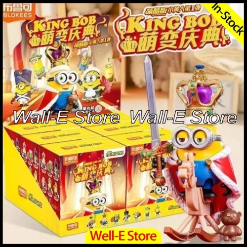 BLOKEES Original Modello Assemblaggio Minion Carino Trasformazione Celebrazione Estate Colorata Serie GV01GV02 Giocattoli da Collezione Regali