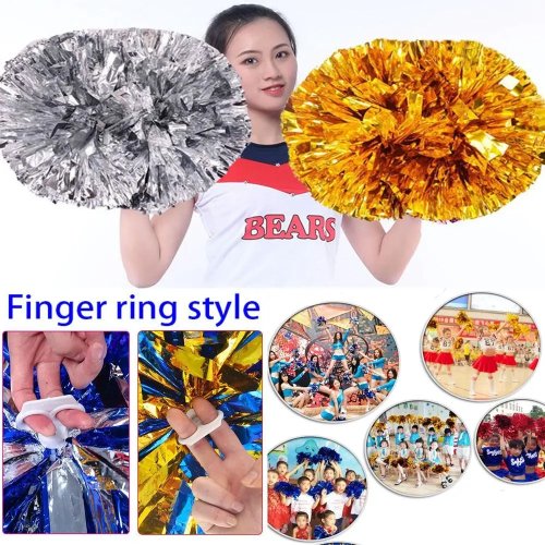 Cheerleading Pom Poms for Dance, Sport, Party, and Competition