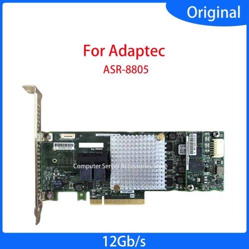 ASR-8805 PCI-E 3.0 RAID-controllerkaart, 12Gb/s SAS/SATA/SSD, 1GB cache, voor Adaptec RAID 0 1 5 6 10