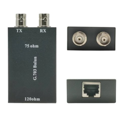 Conversor de mídia BNC para RJ45, adaptador balun de vídeo de coaxial para Ethernet