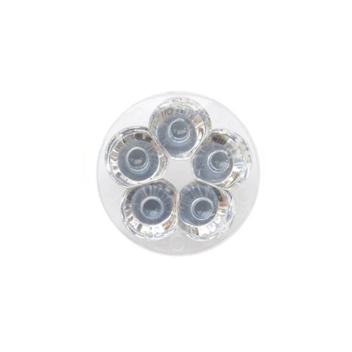 Thấu kính quang học LED PS 50mm tích hợp, góc 30 độ, cho LED công suất cao 5W và 1W