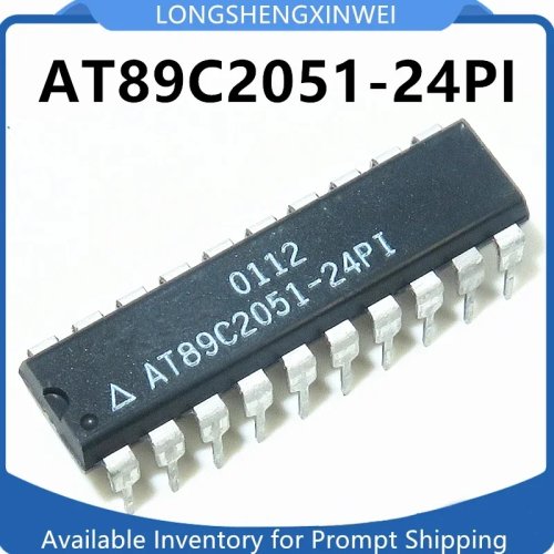 1 cái Mới AT89C2051-24PI AT89C2051-24PU DIP20 Vi điều khiển 8 bit Chính hãng