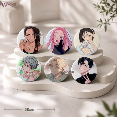 Fato de cosplay do anime Alien Stage (Ivan, Till, Sua, Mizi, Luka, Hyuna) completo com acessórios para mochila, roupa, bolsas, decoração de estudante e crachá