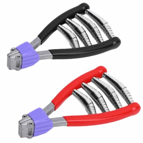 Pinza de inicio para raquetas, aleación de zinc, negro, agarre resistente, 4 muelles