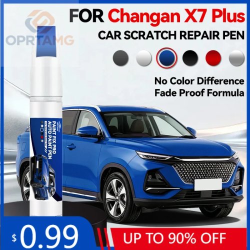 Stylo de retouche de peinture pour Changan X7 Plus 1990-2026, Anti-rayures, Accessoire auto DIY – Noir, Blanc, Argent, Gris, Bleu, Rouge