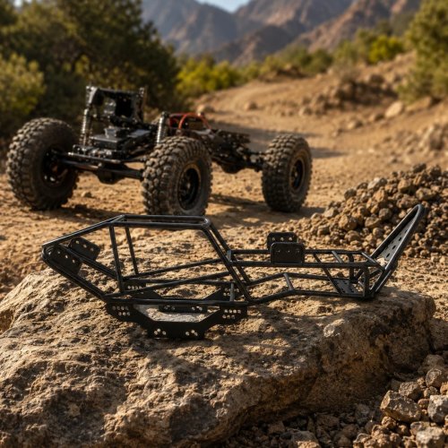 Aluminium Roll Cage Chassis mit Montageplatten für SCX10 90027