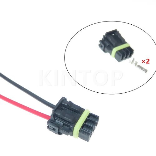 Conector de enchufe impermeable para luz de intermitente de retrovisor de coche, juego de 2 pines (52116-0241, 52117-0241, 52117-0243)
