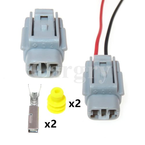 Conector de ficha de cabo para luz de nevoeiro de carro 2P à prova de água para Nissan (6189-0493, 90980-11207)