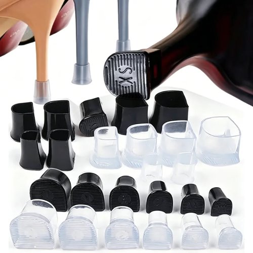 Protectores de tacón de silicona para stilettos – antideslizantes, accesorios para bodas y baile (2, 5, 10 pares)