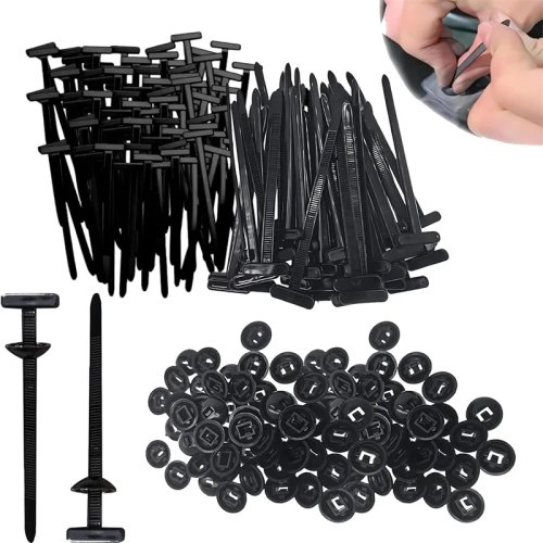 Colliers de serrage en nylon avec boucle, robustes, auto-bloquants, polyvalents
