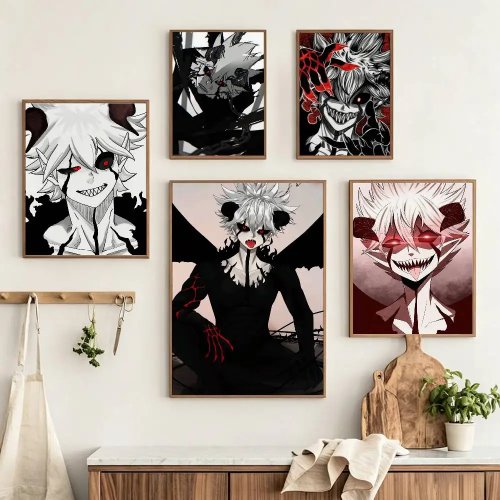 Poster mural Anime Black Clover L-Liebe, autocollant, imperméable, HD, personnalisable