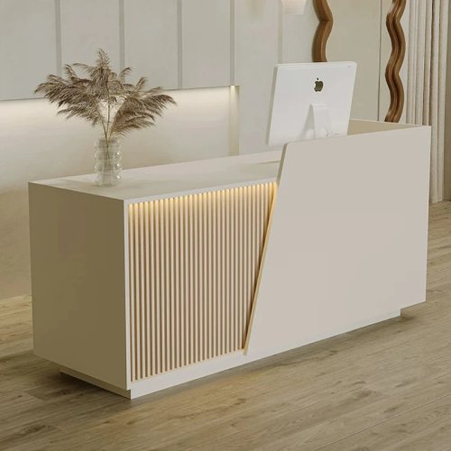 Bancone cassa moderno minimalista nordico creativo per negozio di abbigliamento, ristorante, reception, salone di bellezza e ufficio