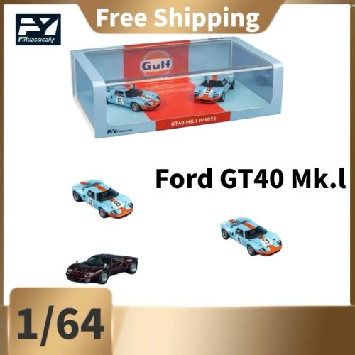 Coche de colección Ford GT40 Mk.1 Le Mans escala 1:64 en metal, regalo, decoración para adultos