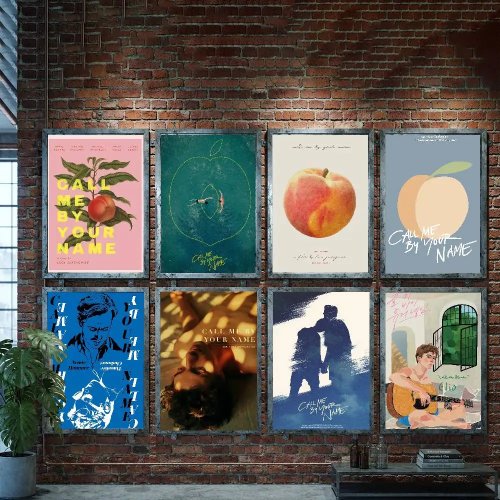 Call Me By Your Name Kunstdruck | Wanddeko für Wohnzimmer, Schlafzimmer, Eingang, Bar, Café