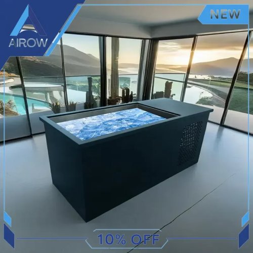 Banheira de água fria em aço inoxidável com arrefecedor e filtro – Banho de gelo ao ar livre para terapia de recuperação, piscina de imersão portátil
