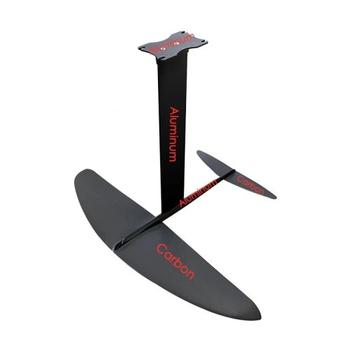 Surf-hydrofoil met 3K carbon vleugels en aluminium mast en romp