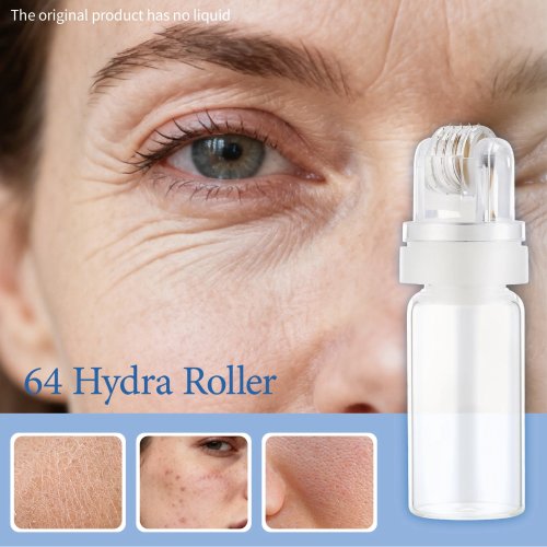 64 Microneedle Roller for Face, Beard, Hair and Lip Stamp, 0.25mm, Home Use