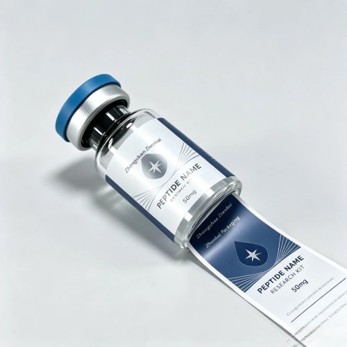 Etichette adesive in vinile premium per flaconi di peptidi e scatole stampate HD personalizzate impermeabili per flaconi di bellezza e fitness