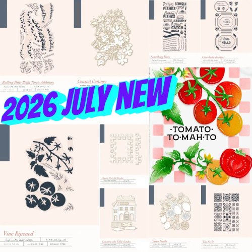 Cetakan dan Stempel Logam Rolling Hills Bella Terra untuk Scrapbooking, Stensil Embossing, Kerajinan Kartu Kertas DIY