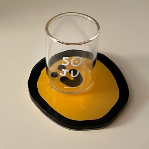 Posavasos de acrílico de dibujos animados, formas irregulares, resistentes al calor para café, té, bebidas calientes, protectores de mesa, decoración de escritorio
