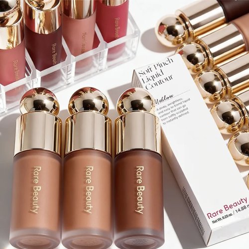 Rare Beauty Bronzer Liquide Contour Visage 3D – Imperméable, Longue Tenue, Enlumineur Naturel et Ombre du Nez
