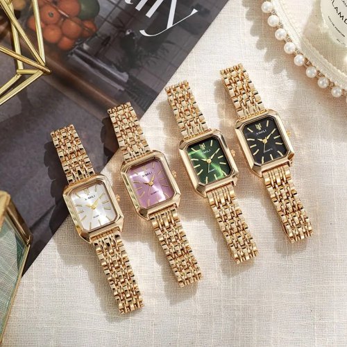 Reloj de Mujer de Acero Inoxidable de Cuarzo con Broche Plegable - Lujo para Negocios