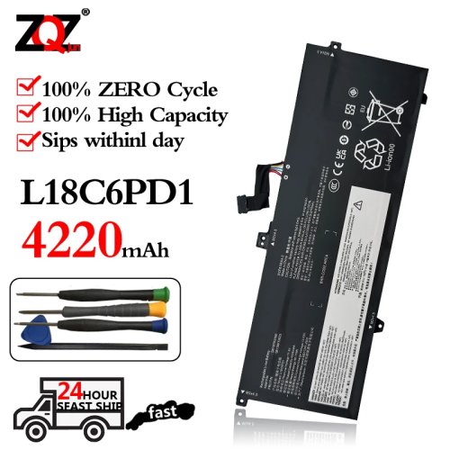 L18C6PD1 Laptopaccu voor Lenovo ThinkPad X390 X395 X13 1e generatie L18M6PD1 L18M6PD2 L18D6PD1 02DL017