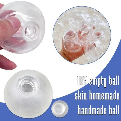 เปลือกบอล DIY สำหรับของเล่นทำมือ - ชุดลูกบอลคลายเครียดสร้างสรรค์ ดีไซน์เด้งช้าแบบนุ่ม ของเล่น fidget