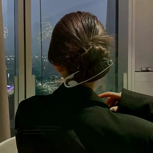 Grande clip per capelli in metallo per donna, fermaglio a scatto per capelli spessi
