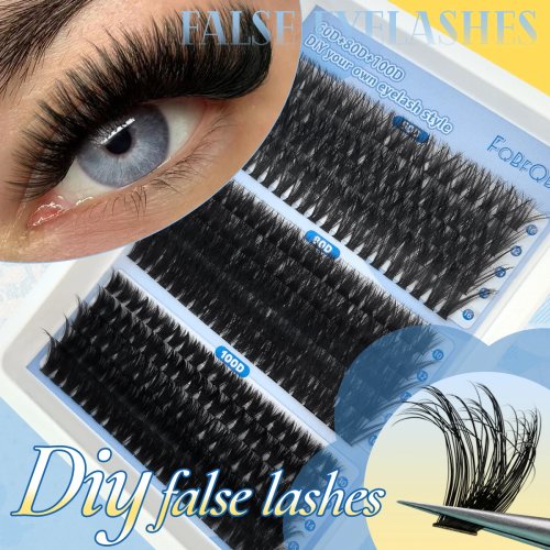 0,07 mm DIY 5D Fluffy Lash Clusters – 60D 80D 100D D Curl Wispy Einzelwimpern 10-16 mm Wimpernverlängerung