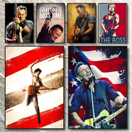 Póster de Bruce Springsteen - Música Rock - Decoración de Pared para Salón y Dormitorio