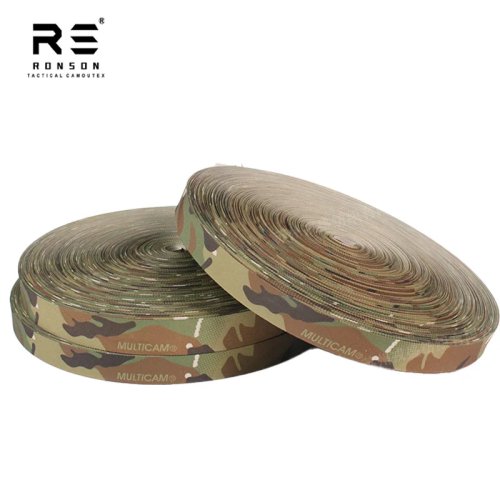 Cinta de poliéster de camuflaje - 20mm/22mm/25mm de ancho, cinta de unión resistente para equipamiento táctico, costura DIY, correas para bolsos