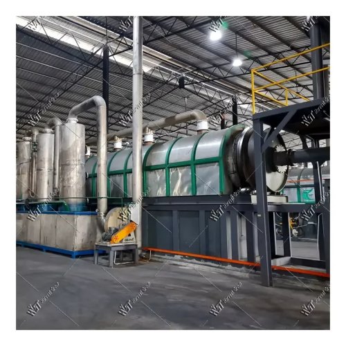 Planta de pirólisis continua para residuos plásticos y neumáticos - Destilación de aceite
