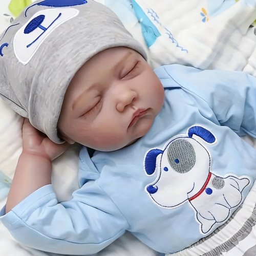 Кукла reborn AONPENG 55 см, спящая, с тканевым телом, ручная работа, реалистичная, 22 дюйма, подарок девочке