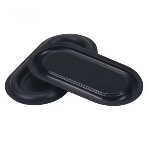 2 cái Tấm loa cao su màng bass radiator thụ động hình bầu dục, rung bass phụ trợ, 2040-6090, Màu đen