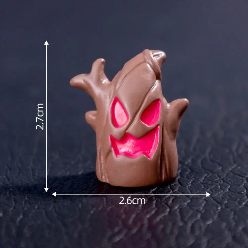 Set decorativo in miniatura di Halloween per casa delle bambole - fantasma, zucca, pipistrello, gatto nero