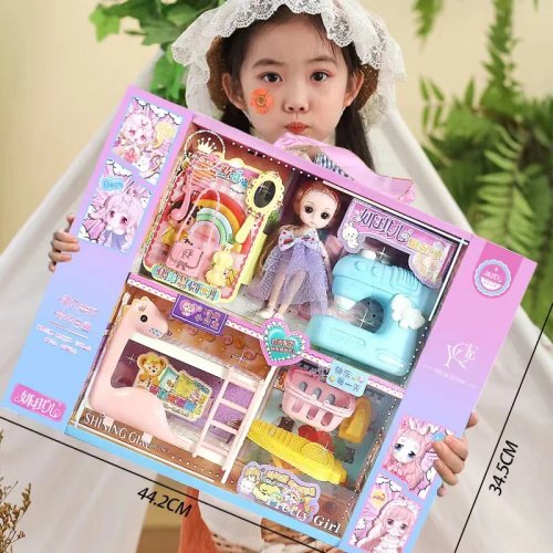 Set de muñecas princesa para niñas - Juguete infantil regalo caja
