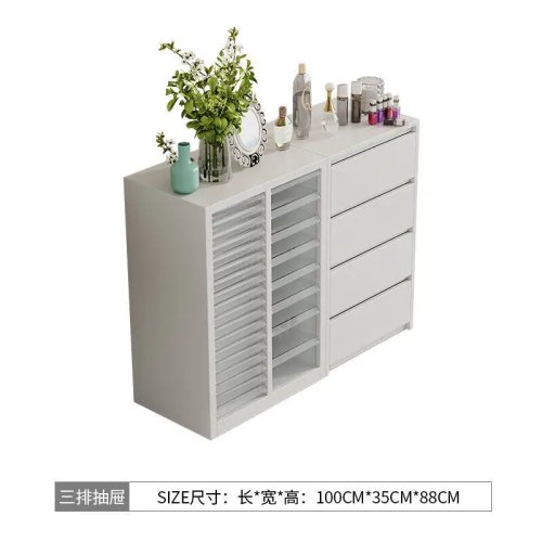 Lemari Display Kutek Gel Penyimpanan Polish Rak Organizer Samping dengan Panel Warna