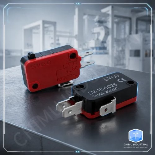 Interruttore di fine corsa CHIMU INDUSTRIAL SV-16-1C25, 3-16A 250VAC, Leva a treppiede, Reset automatico, Sensore di controllo industriale