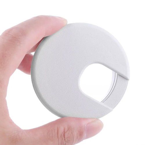 Passa-cabos para secretária 35/50mm – Tampa de furo com fixador para organizar cabos de escritório/computador