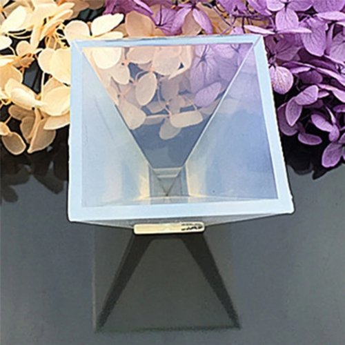 Cetakan Silikon Piramida Transparan untuk Membuat Perhiasan Resin UV DIY, Cetakan Resin Epoxy